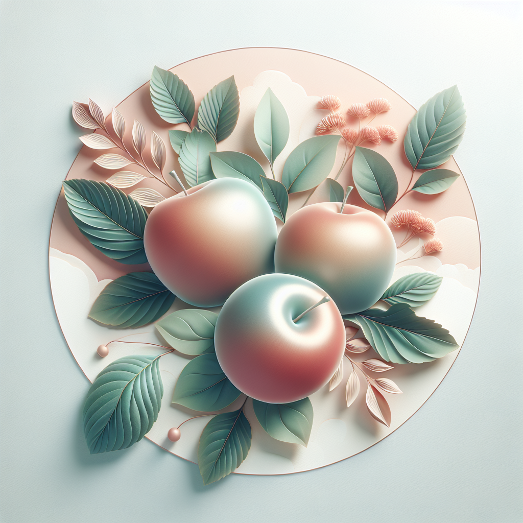 health benefits of apples – elegant pastel Inline 1 illustration symbolising holistic wellness