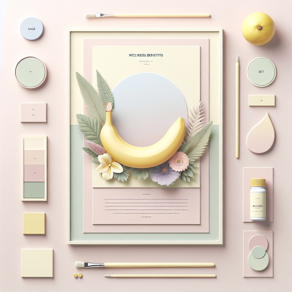 health benefits of bananas – elegant pastel Inline 1 illustration symbolising holistic wellness