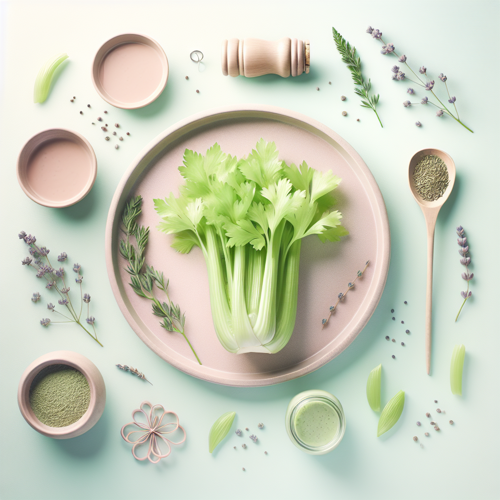 health benefits of celery – elegant pastel Inline 1 illustration symbolising holistic wellness