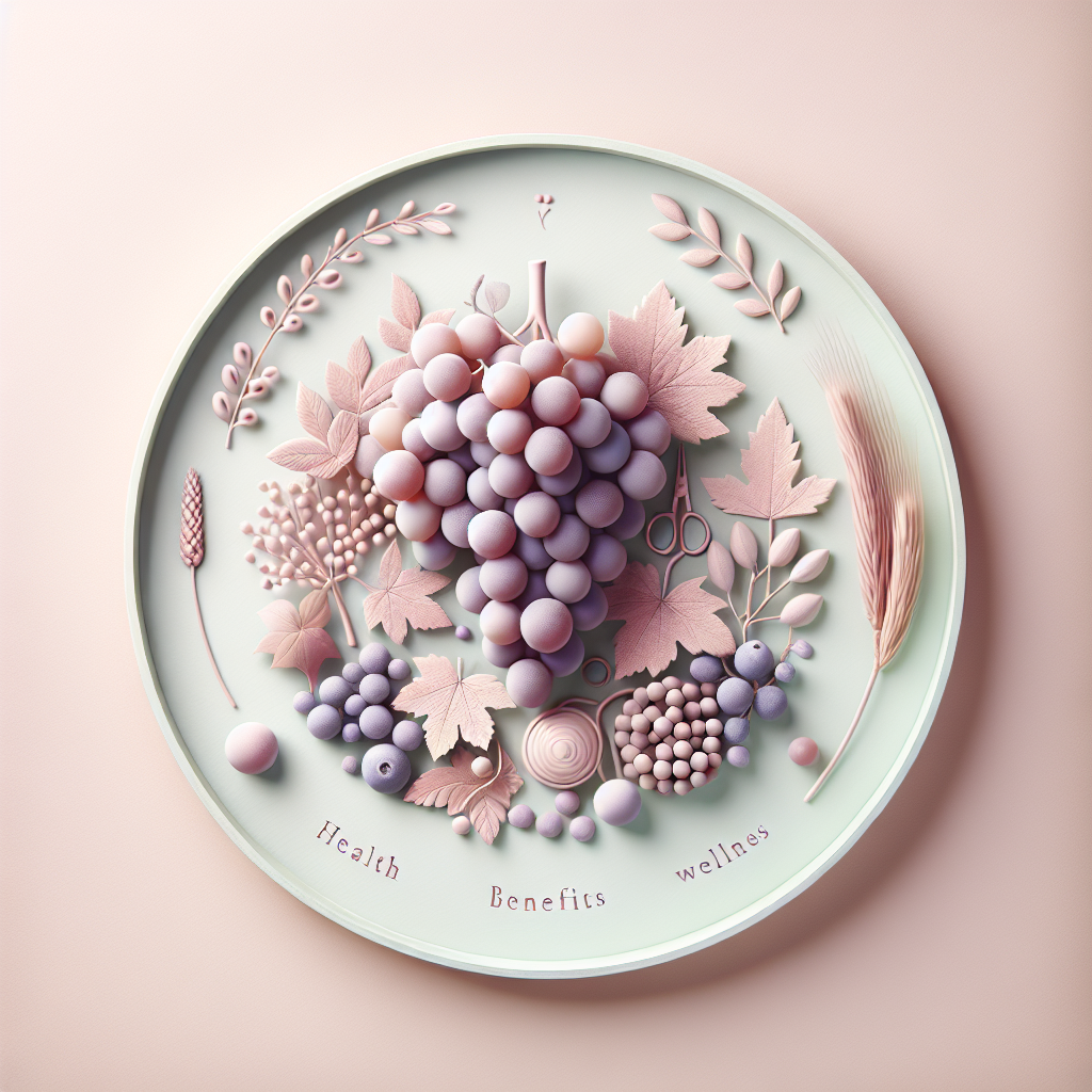 health benefits of grapes – elegant pastel Inline 2 illustration symbolising holistic wellness
