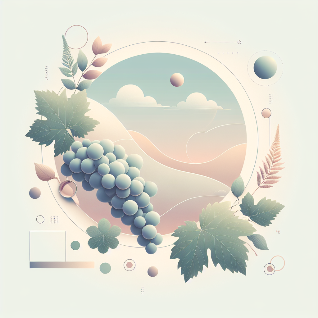 health benefits of grapes – elegant pastel Inline 3 illustration symbolising holistic wellness