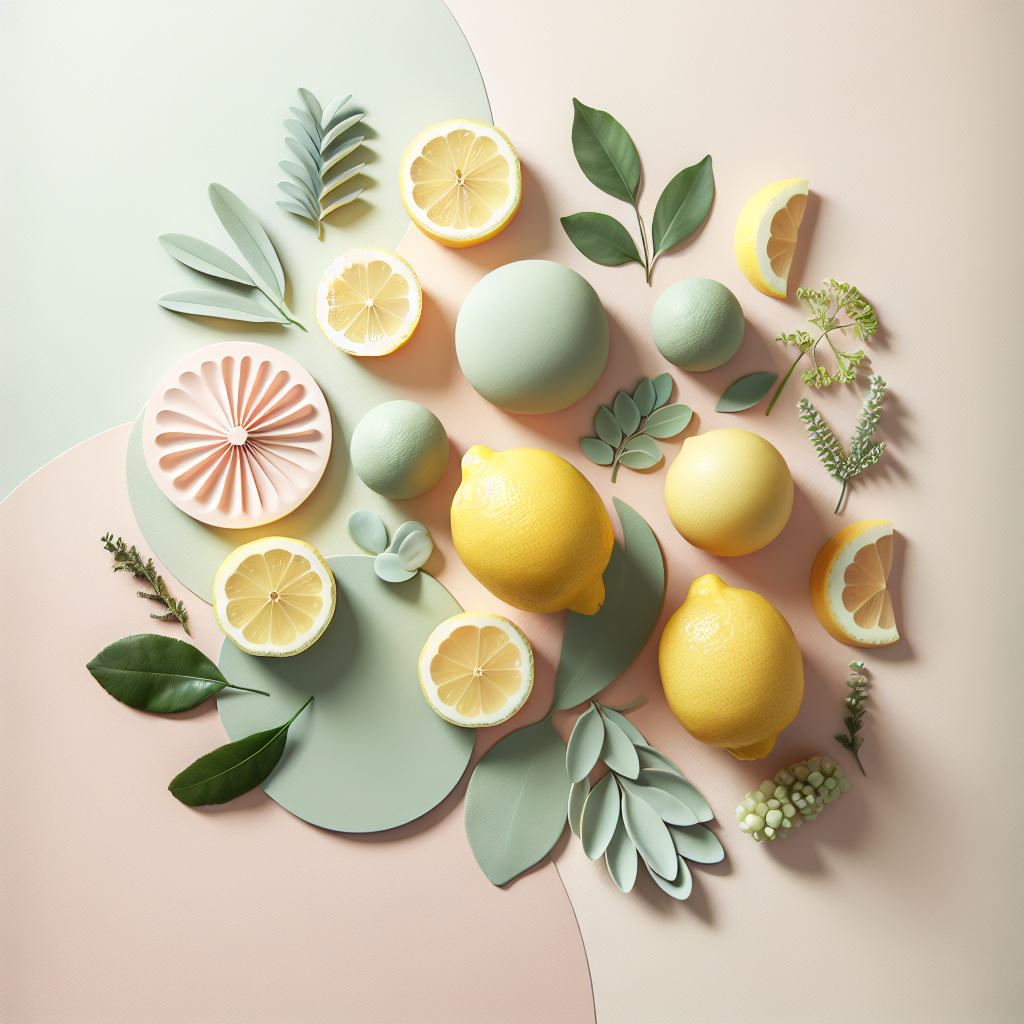 health benefits of lemons – elegant pastel Inline 2 illustration symbolising holistic wellness