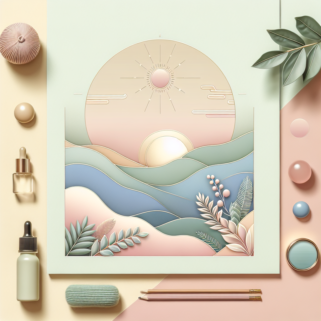 health benefits of sunbathing – elegant pastel Inline 1 illustration symbolising holistic wellness