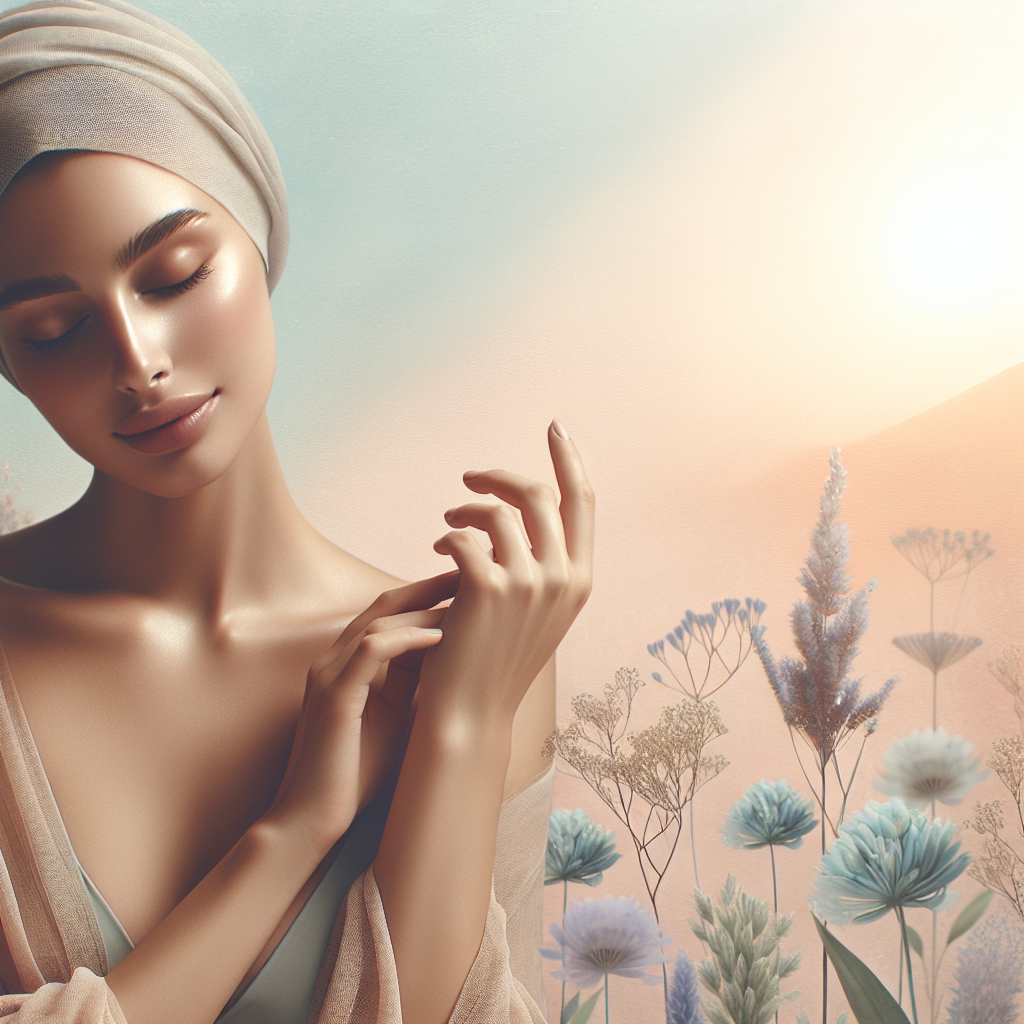 health benefits of sunbathing – elegant pastel Inline 3 illustration symbolising holistic wellness