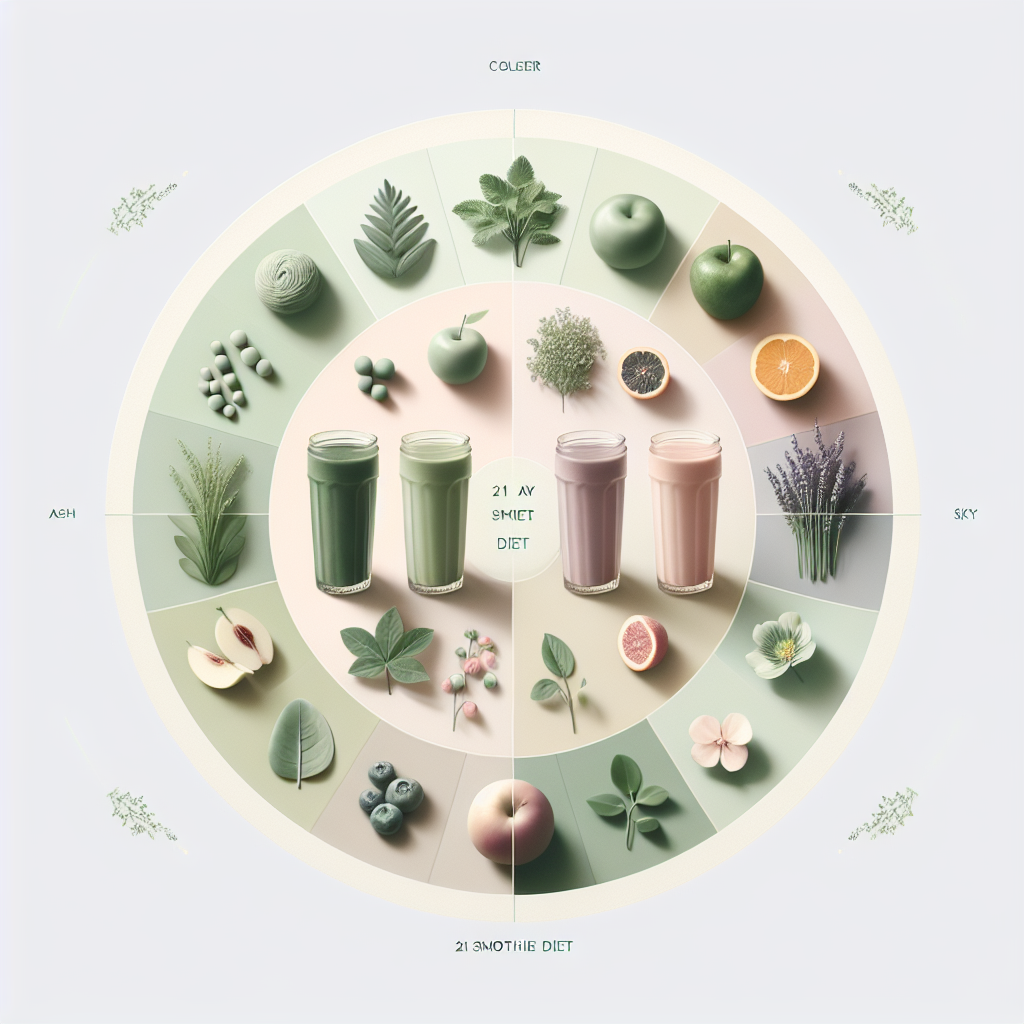 21-Day Smoothie Diet: Incredible Transformations You Need to See – elegant pastel Inline 1 illustration symbolising holistic wellness
