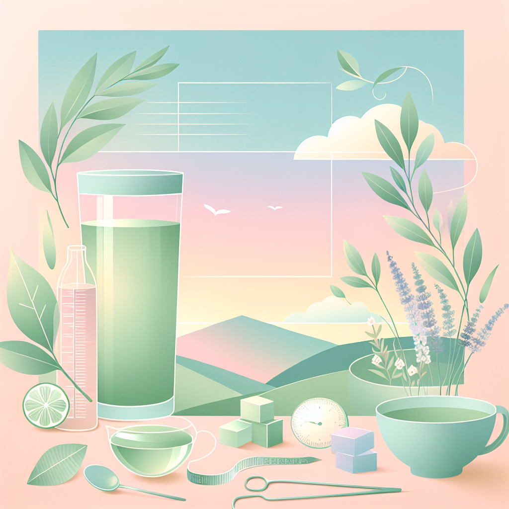 Can Drinking Green Tea Before Bed Really Boost Weight Loss? – elegant pastel Inline 1 illustration symbolising holistic wellness