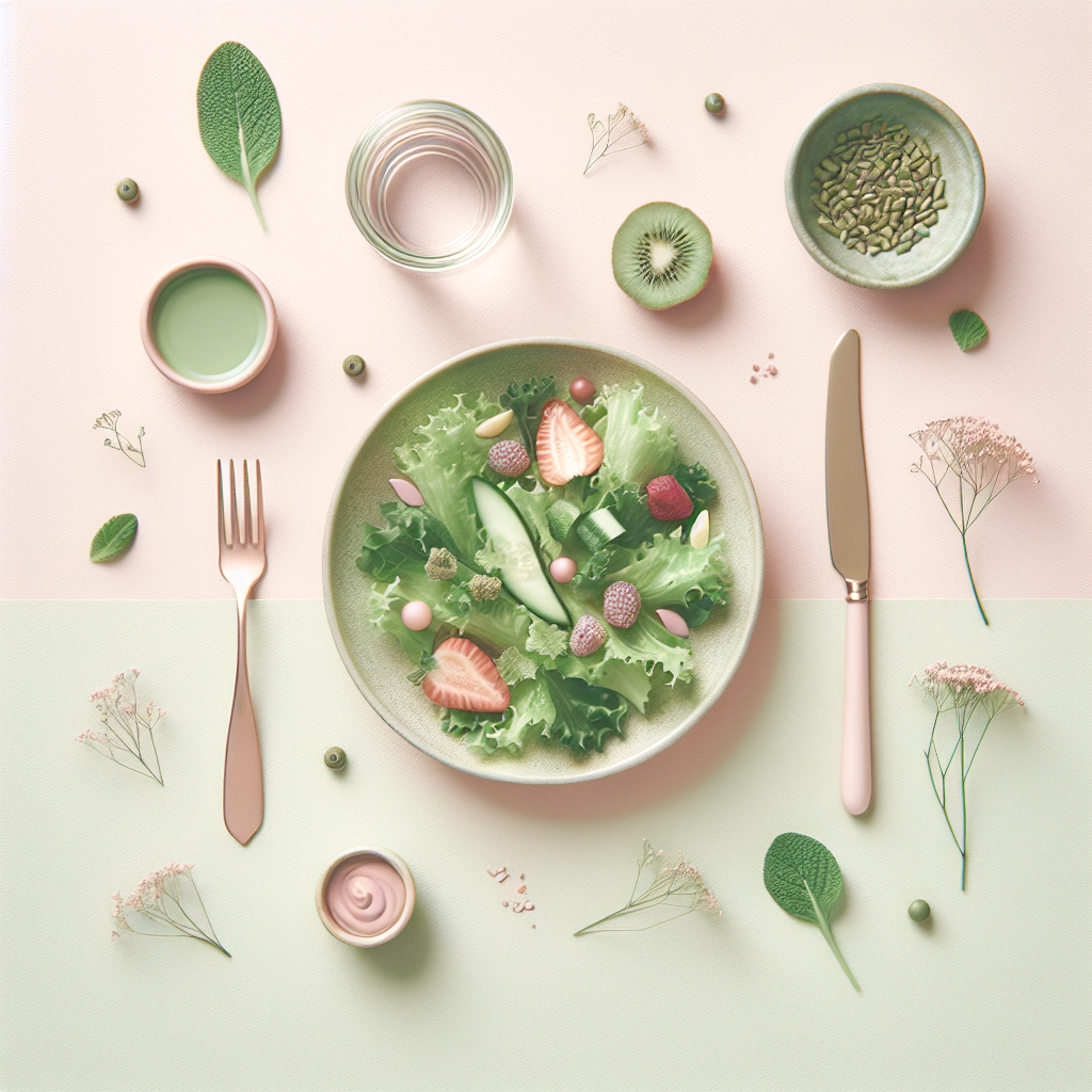 Does Eating Salad Everyday Actually Help You Lose Weight? – elegant pastel Inline 1 illustration symbolising holistic wellness