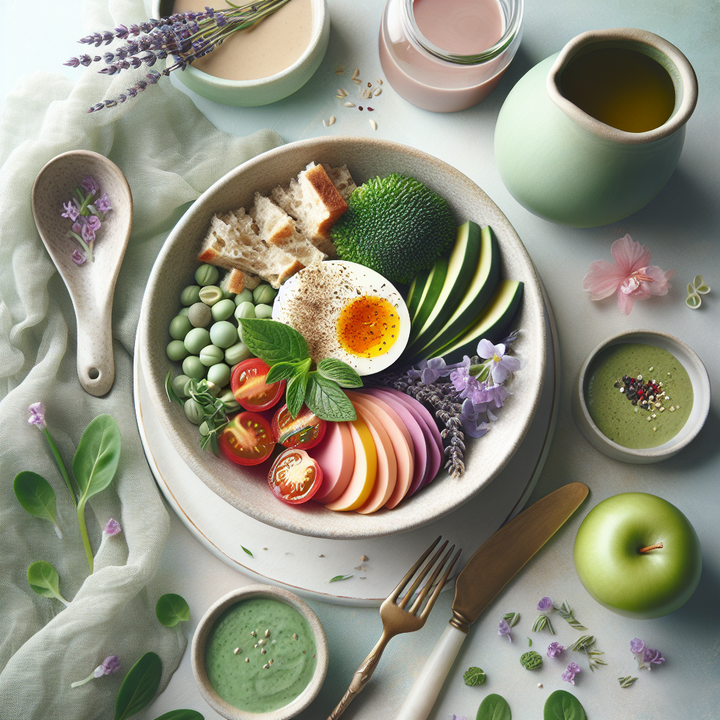 High-Protein Vegan Meals: Lose Weight Without Feeling Hungry – elegant pastel Inline 1 illustration symbolising holistic wellness