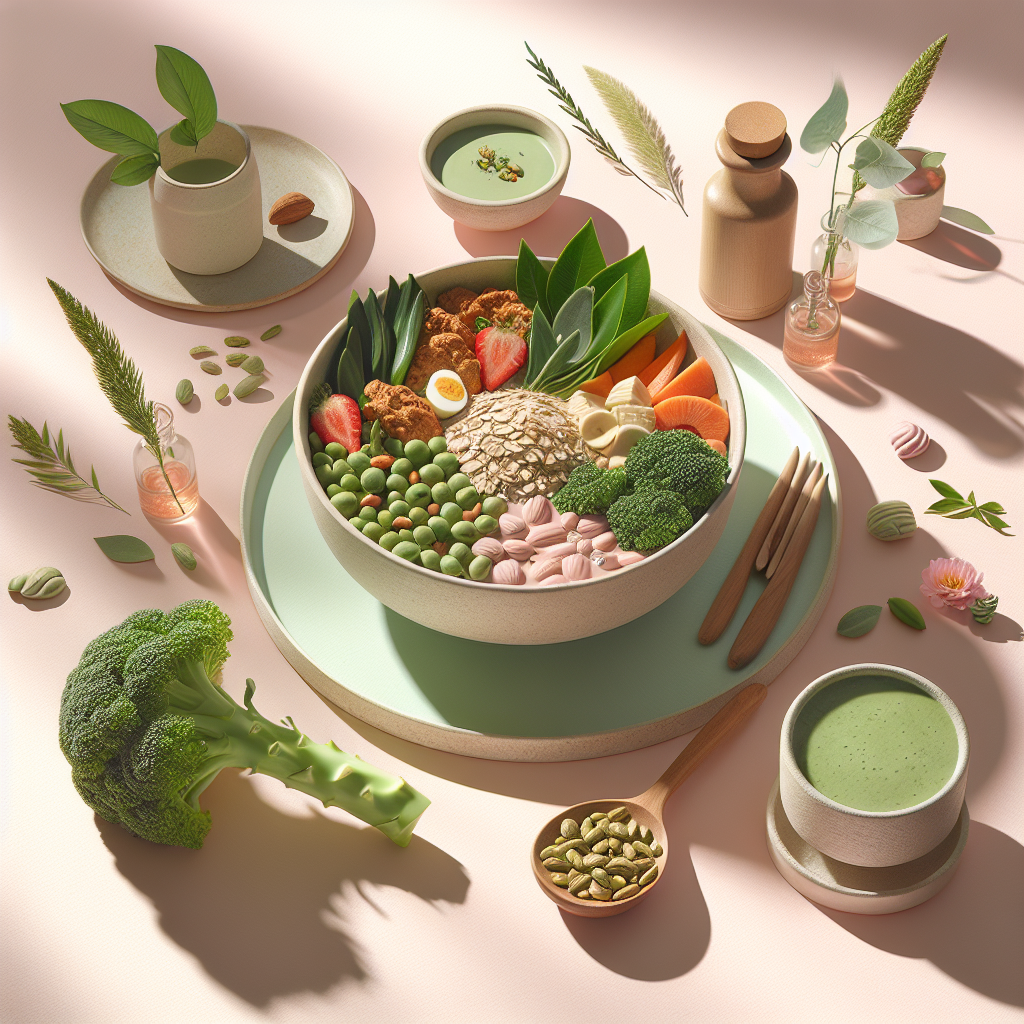 High-Protein Vegan Meals: Lose Weight Without Feeling Hungry – elegant pastel Inline 2 illustration symbolising holistic wellness