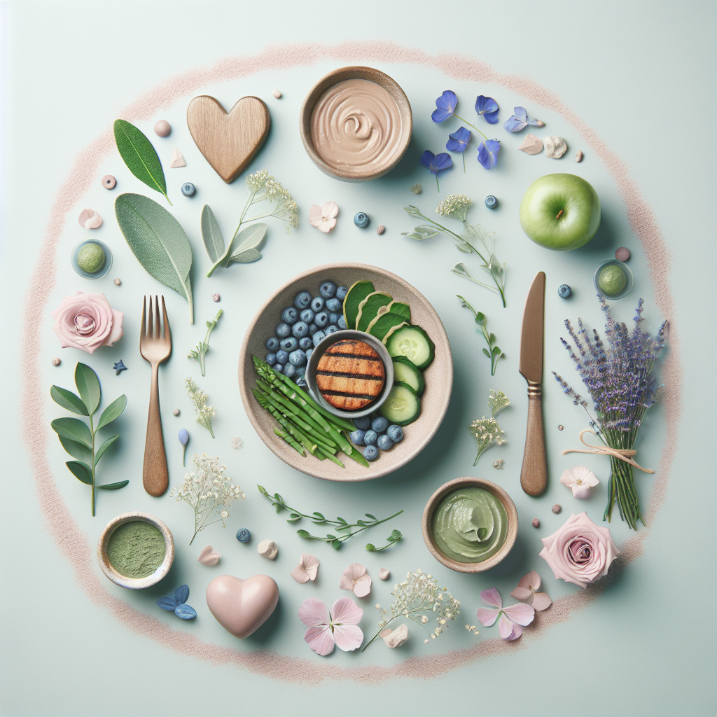 High-Protein Vegan Meals: Lose Weight Without Feeling Hungry – elegant pastel Inline 3 illustration symbolising holistic wellness