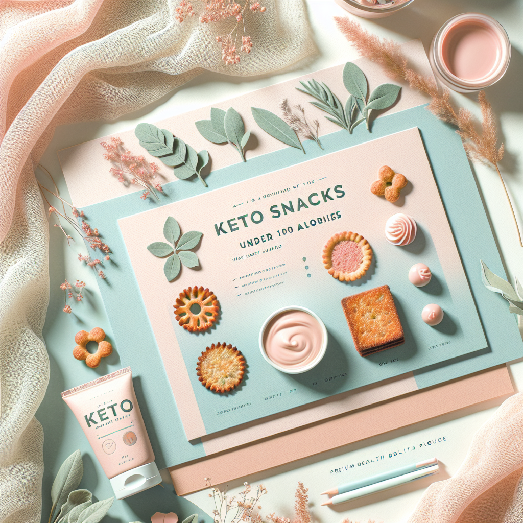 Keto Snacks Under 100 Calories That Actually Taste Amazing – elegant pastel Featured illustration symbolising holistic wellness