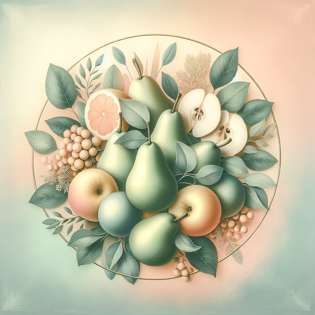 Secret Health Benefits of Pears – elegant pastel Inline 3 illustration symbolising holistic wellness