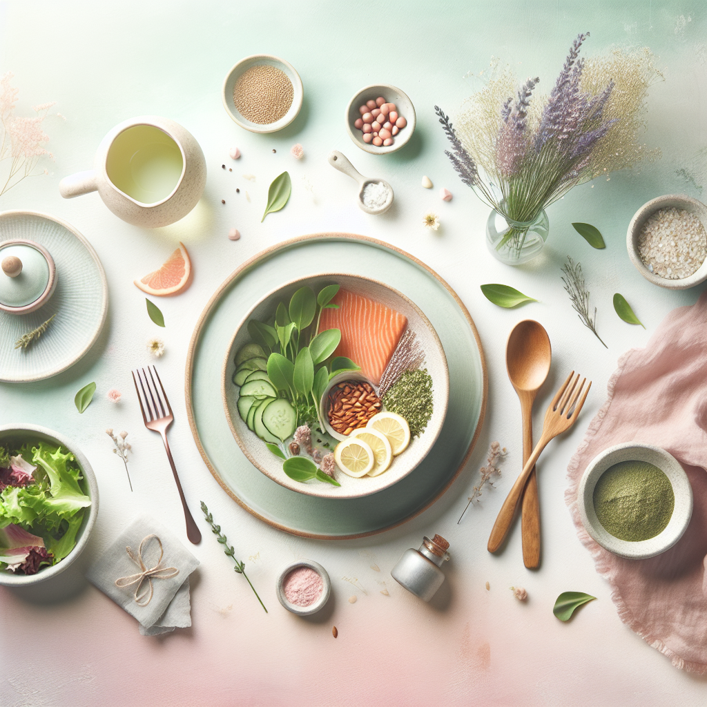 Simple Meal Prep Ideas for Busy People on the Keto Diet – elegant pastel Inline 1 illustration symbolising holistic wellness