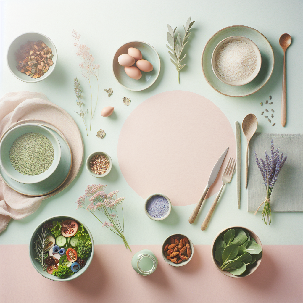 Simple Meal Prep Ideas for Busy People on the Paleo Diet – elegant pastel Inline 1 illustration symbolising holistic wellness