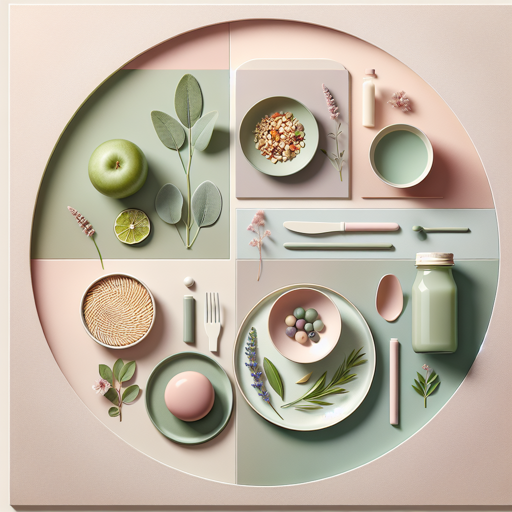 Simple Meal Prep Ideas for Busy People on the Paleo Diet – elegant pastel Inline 3 illustration symbolising holistic wellness