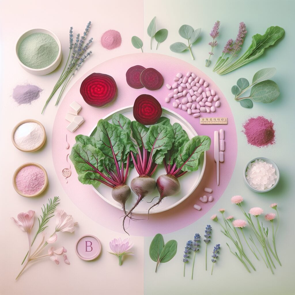 Health Benefits of Beetroot Backed By Science – elegant pastel Inline 3 illustration symbolising holistic wellness